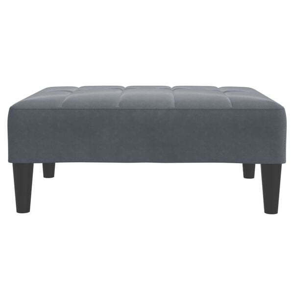 vidaXL Footstool Dark Grey 77x55x31 cm Velvet
