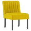 vidaXL Slipper Chair Yellow Velvet