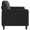 vidaXL 3-Seater Sofa Black 180 cm Velvet