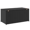 vidaXL Garden Storage Box Poly Rattan 100x50x50 cm Black