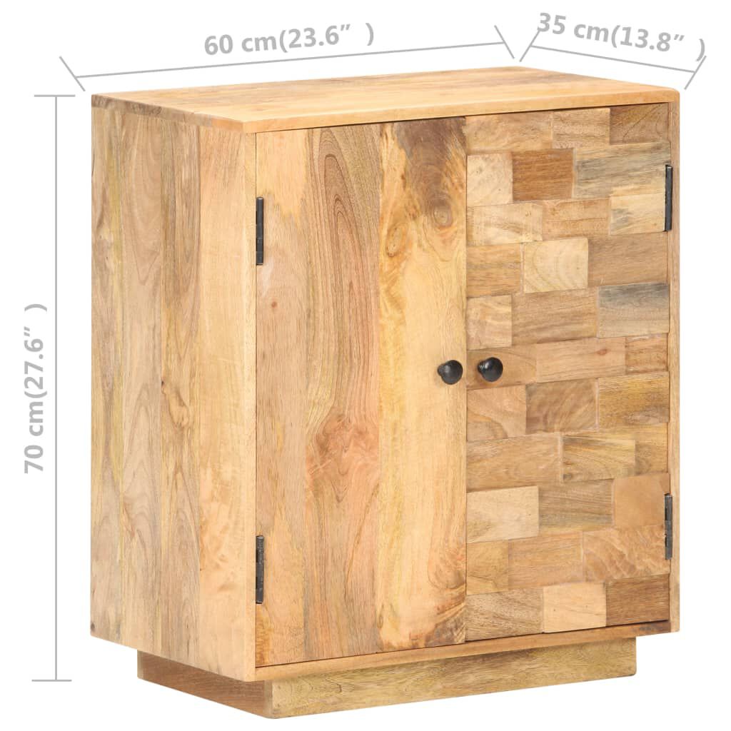 vidaXL Sideboard 60x35x70 cm Solid Mango Wood
