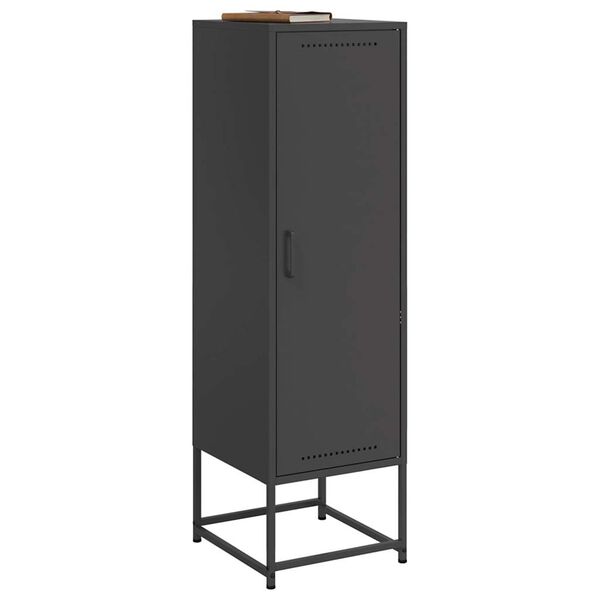 vidaXL Highboard Black 36x39x123 cm Steel
