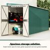 vidaXL Wall-mounted Garden Shed Green 118x382x178 cm Galvanised Steel