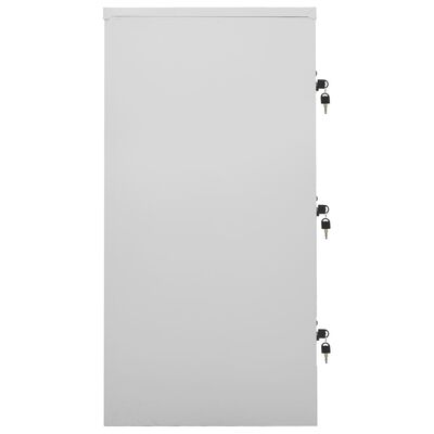 vidaXL Locker Cabinets 5 pcs Light Grey and Green 90x45x92.5 cm Steel