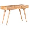 vidaXL Dressing Table with Mirror 112x45x76 cm Solid Acacia Wood