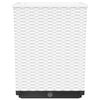 vidaXL Planters 2 pcs White 30x30x37 cm Polypropylene