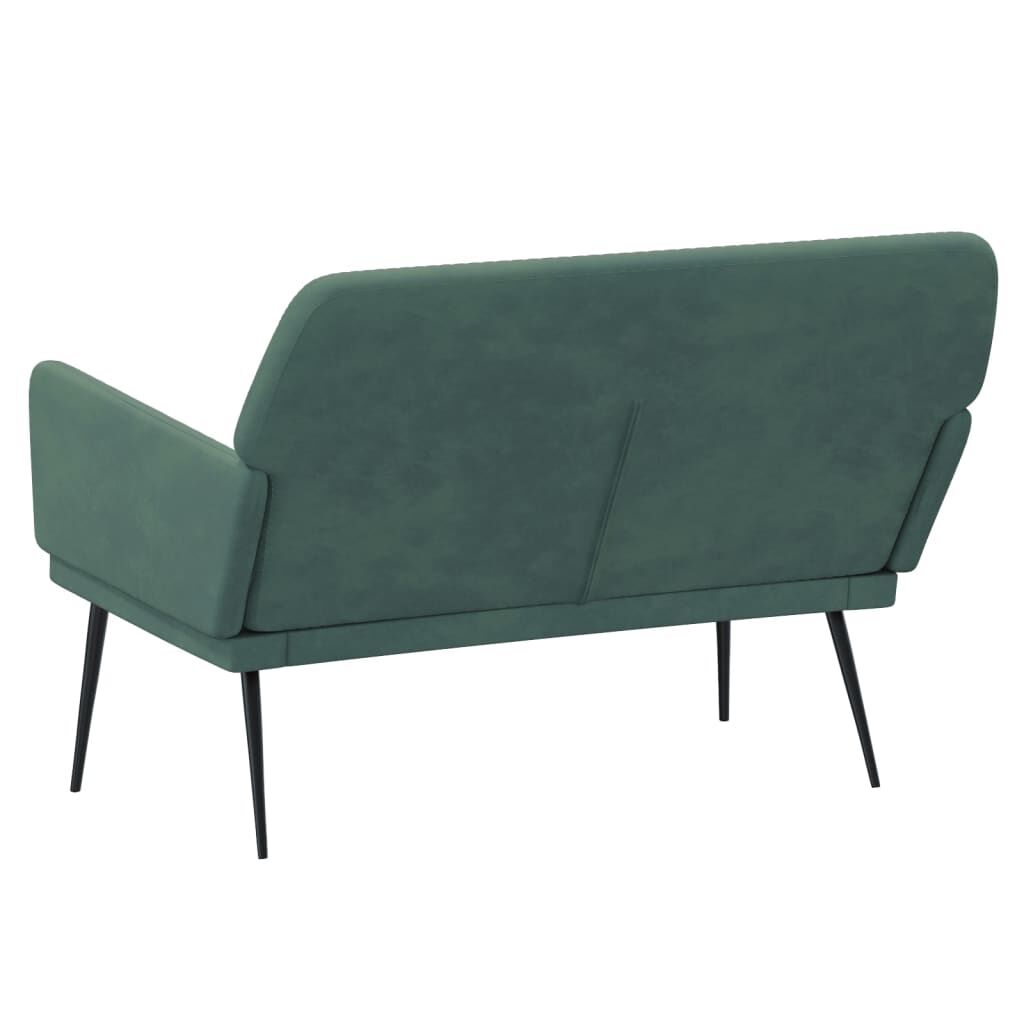 vidaXL Bench Dark Green 108x79x79 cm Velvet