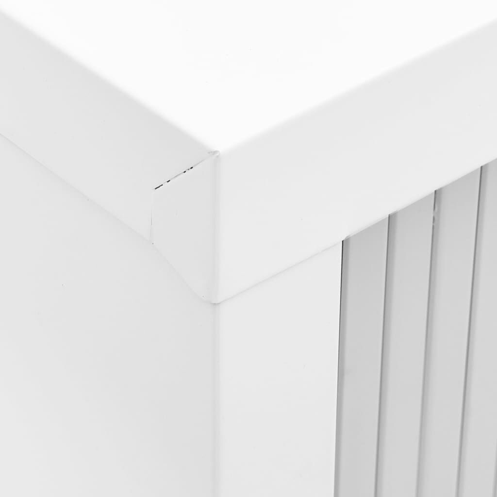 vidaXL Sliding Door Cabinet Grey 90x40x90 cm Steel
