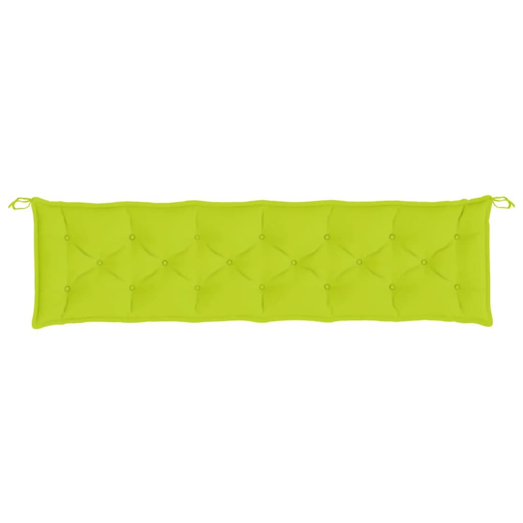 vidaXL Garden Bench Cushions 2pcs Bright Green 200x50x7cm Oxford Fabric