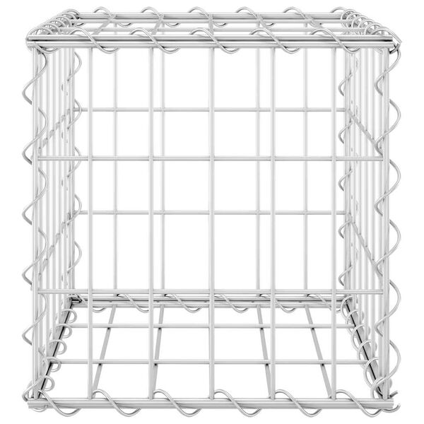 vidaXL Cube Gabion Raised Bed Steel Wire 30x30x30 cm