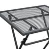 vidaXL Garden Table 60x60x72 cm Expanded Metal Mesh Anthracite
