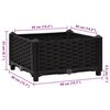 vidaXL Raised Bed 40x40x23 cm Polypropylene