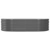 vidaXL Garden Raised Bed Galvanised Steel 152x80x36 cm Anthracite
