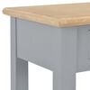 vidaXL Console Table Grey 110x35x80 cm Wood