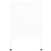 vidaXL TV Cabinet White 90x30x44 cm Steel and Glass