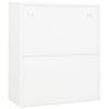 vidaXL Office Cabinet White 90x40x105 cm Steel