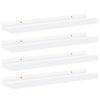 vidaXL Wall Shelves 4 pcs White 40x9x3 cm