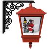 vidaXL Christmas Wall Lamp with LED Lights and Santa Red 40x27x45 cm