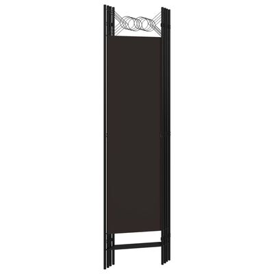 vidaXL 4-Panel Room Divider Brown 160x180 cm