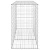 vidaXL Gabion Wall with Covers Galvanised Steel 200x60x100 cm