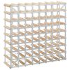 vidaXL Wine Rack for 72 Bottles Solid Pinewood