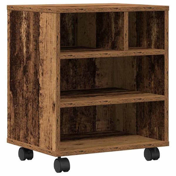 vidaXL Printer Stand Old wood 41 x 32 x 48 cm Engineered wood