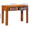 vidaXL Desk with Drawer Brown 100 x 50 x 75 cm Solid Acacia wood