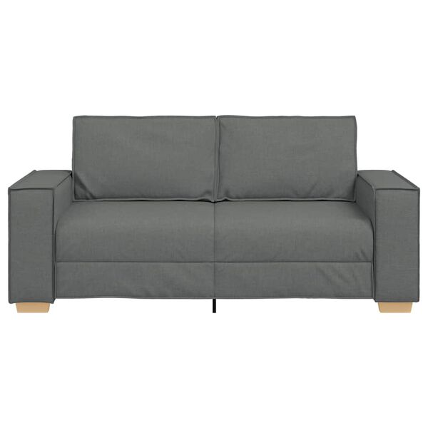 vidaXL 2-Seater Sofa Dark Grey 180x78x84 cm Fabric