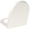 vidaXL Soft-close Toilet Seat with Quick-release Design White Square