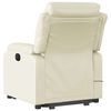 vidaXL Electric Stand up Massage Recliner Chair Cream Faux Leather