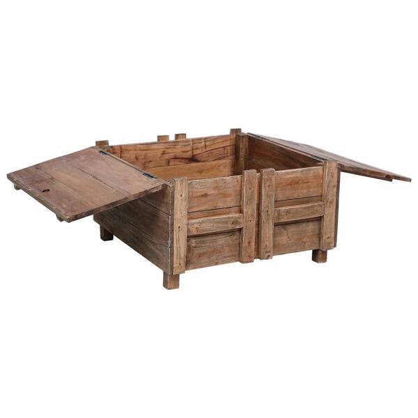 vidaXL Coffee Table 65x65x38 cm Solid Mahogany Wood