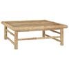 vidaXL 8 Piece Garden Lounge Set with Dark Grey Cushions Bamboo
