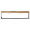 vidaXL Peg with Live Edge 100x35x22 cm Solid Acacia Wood
