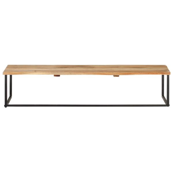 vidaXL Peg with Live Edge 100x35x22 cm Solid Acacia Wood