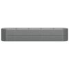 vidaXL Garden Raised Bed Galvanised Steel 368x80x68 cm Grey