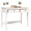vidaXL Desk with Drawers White 100x50x78 cm Solid Wood Pine