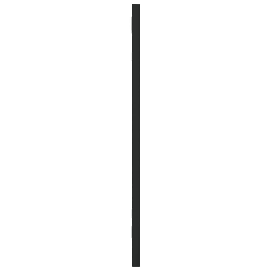 vidaXL Wall Mirror Black 20x50 cm Rectangle Iron