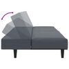 vidaXL 2 Piece Sofa Set Dark Grey Velvet