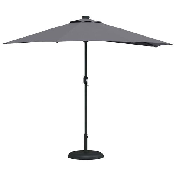 vidaXL Garden Parasol Anthracite 294 x 150 x 224 cm Fabric