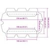 vidaXL Replacement Canopy for Garden Swing Wine Red 150/130x105/70 cm