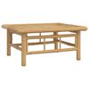 vidaXL 3 Piece Garden Lounge Set with Dark Grey Cushions Bamboo