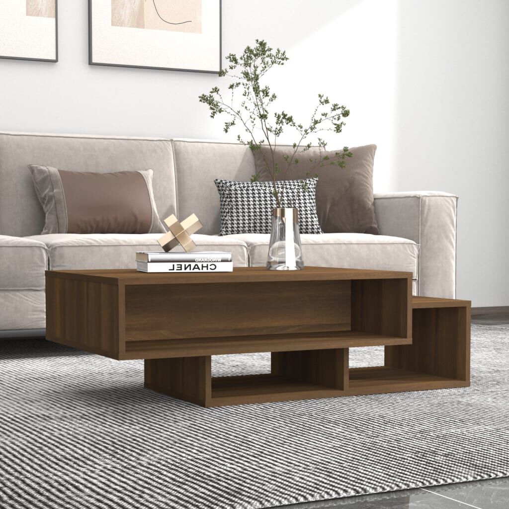 vidaXL Coffee Table Brown Oak 105x55x32 cm Engineered Wood
