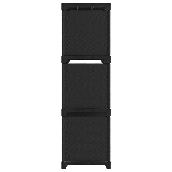 vidaXL 9-Cube Display Shelf Black 103x30x107.5 cm Fabric