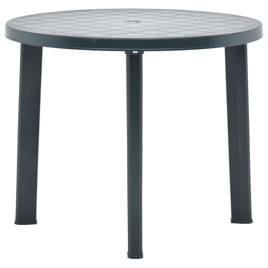 vidaXL Garden Table Green 89 cm Plastic