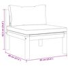 vidaXL 2 Piece Garden Sofa Set with Cream White Cushions Acacia Wood