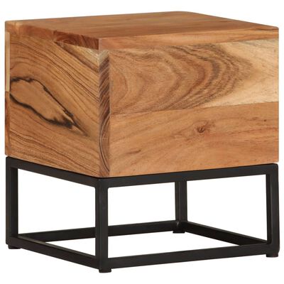 vidaXL Side Table 30x30x33 cm Solid Acacia Wood