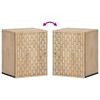 vidaXL Bathroom Wall Cabinet 38x33x48 cm Solid Wood Mango