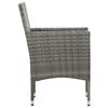 vidaXL 5 Piece Garden Lounge Set With Cushions Poly Rattan Grey