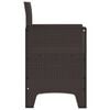 vidaXL Garden Chair 2 pcs Brown 53 x 49 x 85 cm PP