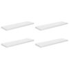 vidaXL Floating Wall Shelves 4 pcs High Gloss White 90x23.5x3.8 cm MDF